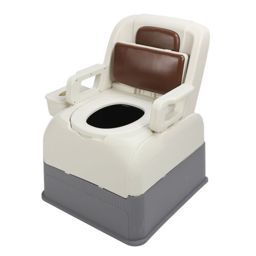 Bedside Commode Chair Strong Load Capacity Anti Slip Soft Padded Triple Seal DTS - Picture 10 of 24