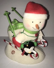 HALLMARK Jingle Pals SWOOSHIN’ DUO Skiing Snowman SOUND LIGHT MOTIO Plush