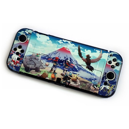 New Protection Case Grip Hard Thin Cover Shell Dockable for Switch OLED AU - Picture 50 of 83