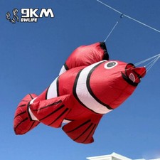 9KM 3m Fish Kite Line Laundry Pendant Soft Inflatable kite Ripstop Nylon Fabric