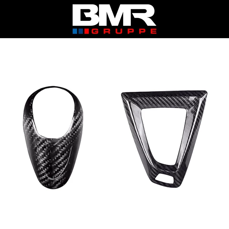 Juego completo de molduras de consola de perilla de cambio DCT de fibra de carbono para BMW M3 F80 M4 F82 F83 Foto 4 de 4