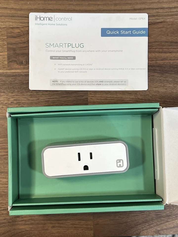 iHome ISP6XWC4 Wi-Fi SmartPlug for IOS and Android Home Kit - Image 2 of 4