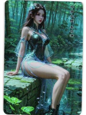 Douluo Dalu Zhu Zhuqing PRISM FOIL Goddess Story ACG Anime Custom Card
