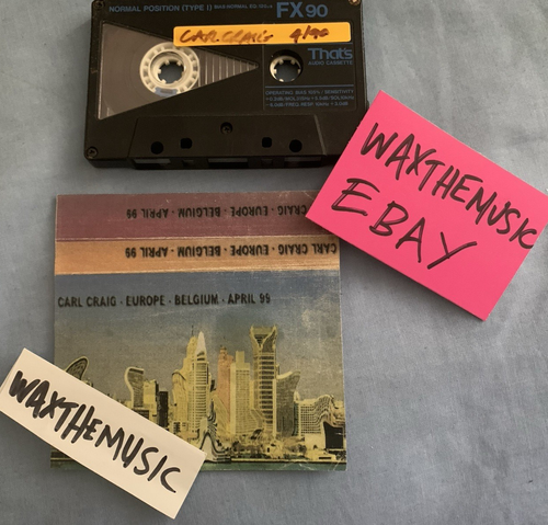 DJ CARL CRAIG belgium 1999 fuse CLUB MIXTAPE TECHNO acid TECH HOUSE RARE DETROIT