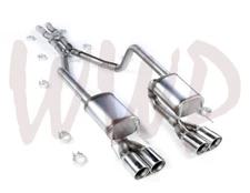 Stainless Quad CatBack Exhaust Muffler 12-13 Chevy Corvette C6 & GrandSport LS3