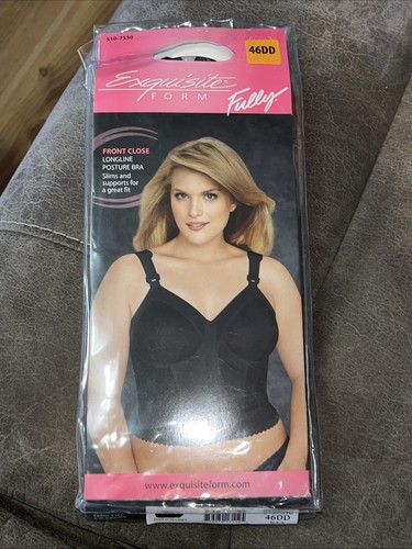 Exquisite Form Full Front Close Haltung BH Gr. 46 DD Schwarz 5107530
