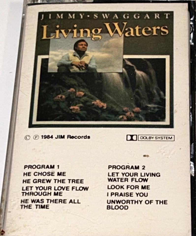 Jimmy Swaggart Living Waters Southern Gospel Music Cassette 1S24 - Image 3 of 4