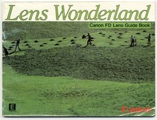 Canon Lens Wonderland FD Guide Book Instructions / Manual C-IE-097W - 1982 FR/G