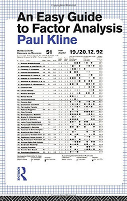 Eine einfache Anleitung zur Faktorenanalyse von Kline, Paul