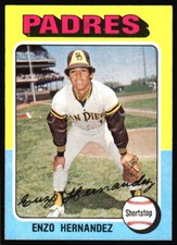 1975 Topps Enzo Hernandez    #84 San Diego Padres