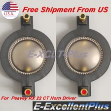 2PCS Diaphragm For Peavey RX 22 CT RX-22CT Horn Driver 2.0" 8Ohm Titanium