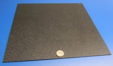 ABS Sheet Haircell Textured, 1 Side, Black, .062" 1/16" x 12" x 12", 8 Units