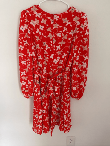 ELIZA J Floral Long Sleeve Fit & Flare Dress Size 6 NWOT - Picture 5 of 10