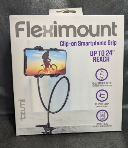 NEW - Fleximount Clip-On Grip Cell Phone Holder, Up to 24" Reach Adjustable - Picture 7 of 10