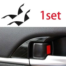For Toyota Camry 2018-2023 Steel Black Inner Door Handle Bowl Sticker Trim 4PCS 