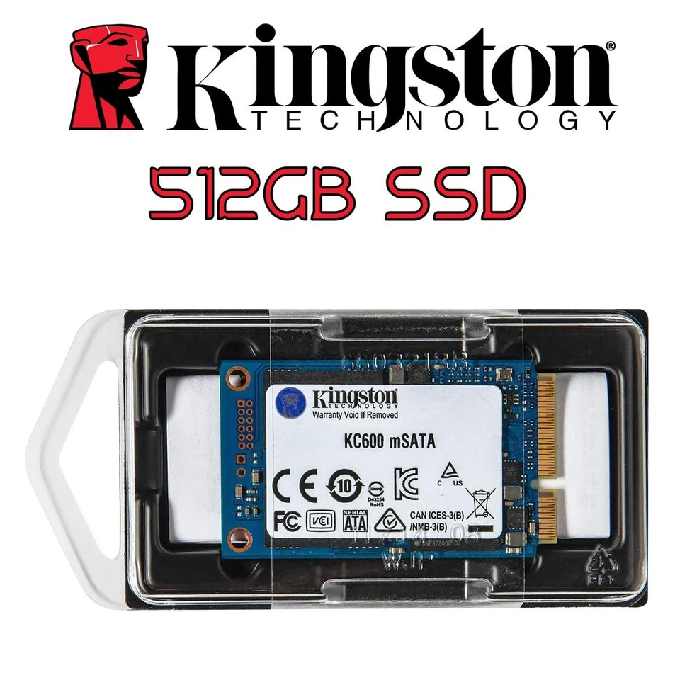 KINGSTON SSD mSATA KC600 512GB SATA3 SKC600MS/512G 520MB/s NOTEBOOK PC - Immagine 2 di 4