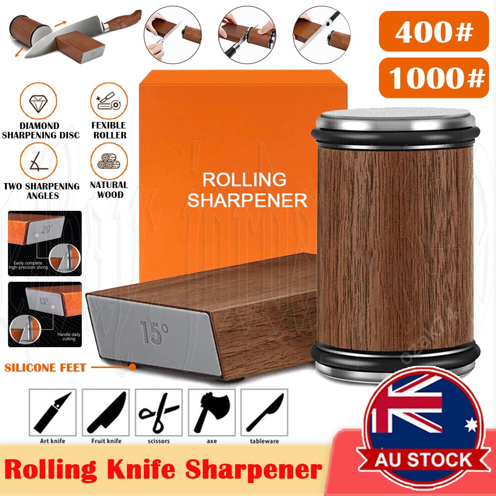 Rolling Knife Sharpener Pro Edge Sharpening Stone Premium Sharpeners Diamond AU
