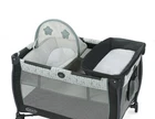 NEW Graco Corralito Pack N Play Bassinet Changing Station Netting W/ Poles Gray