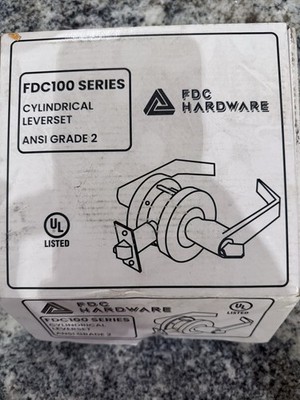 Commercial Lever Door Lock ANSI Grade 2 Keyed Entry Cylindrical   FDC100