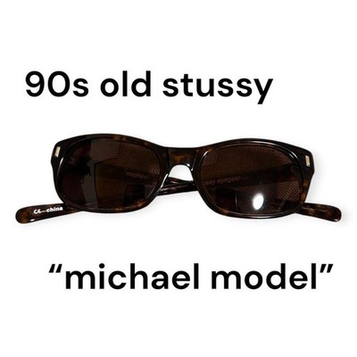 OLD stussy eyewear 90s ブラウン　オーバル　サングラス Rare 90S Old Stussy Michael Sunglasses Tortoiseshell Pattern | eBay