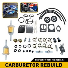 Dual Carb Carburetor Rebuild Kit For Mikuni S...