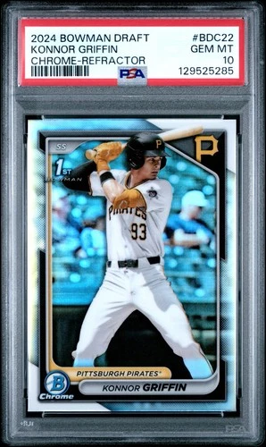 2024 Konnor Griffin Bowman Draft PSA 10 Chrome Refractor BDC22 68934