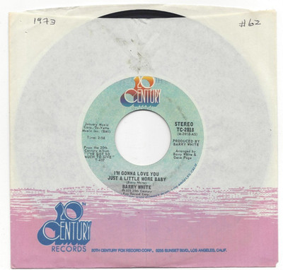 BARRY WHITE, ''I'M GONNA LOVE YOU JUST A LITTLE MORE BABY''