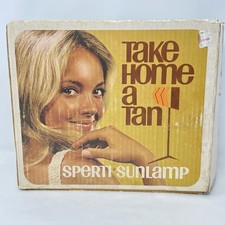 Vintage Sperti Sunlamp Take Home A Tan in Box With Goggles Model P-109 Tested