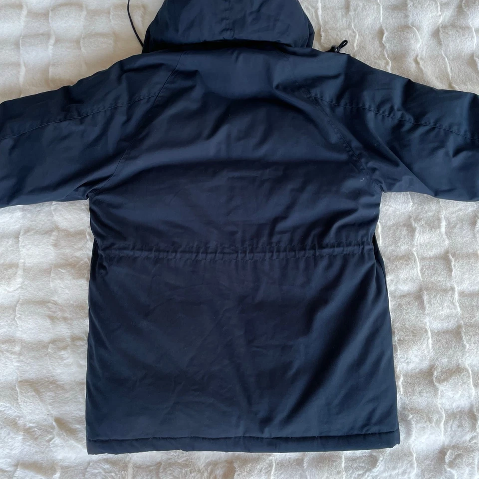 Vintage Field Stream Down Hooded Parka Puffer Jacket Coat Cinch Waist Men’s M - Image 4 of 4