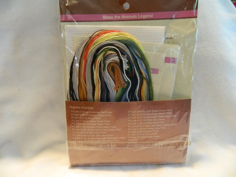 C-25 NUEVO 2011 ARTISTE MINI KIT PUNTO DE CRUZ CONTADO “BENDICE A LOS ANIMALES” Foto 3 de 3