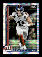2025 Topps Chrome Pulsar # 232 Micah McFadden Card (B61) New York Giants