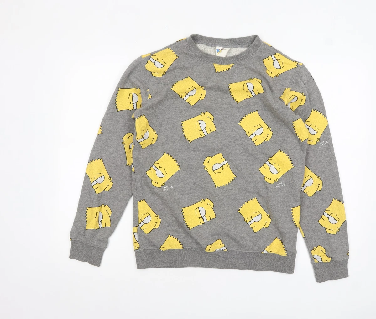 Sweat Cropped Forever 21 – Gris, Années 90, Varsity – Taille S – Occasion Très Bon état