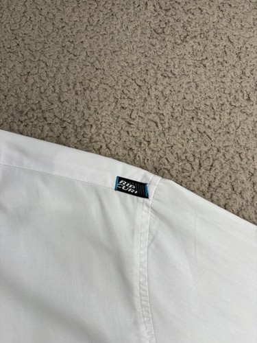 Rip Curl Shirt Men's Size Large White Short Sleeve Embroidered Pocket Y2K - Picture 4 of 16