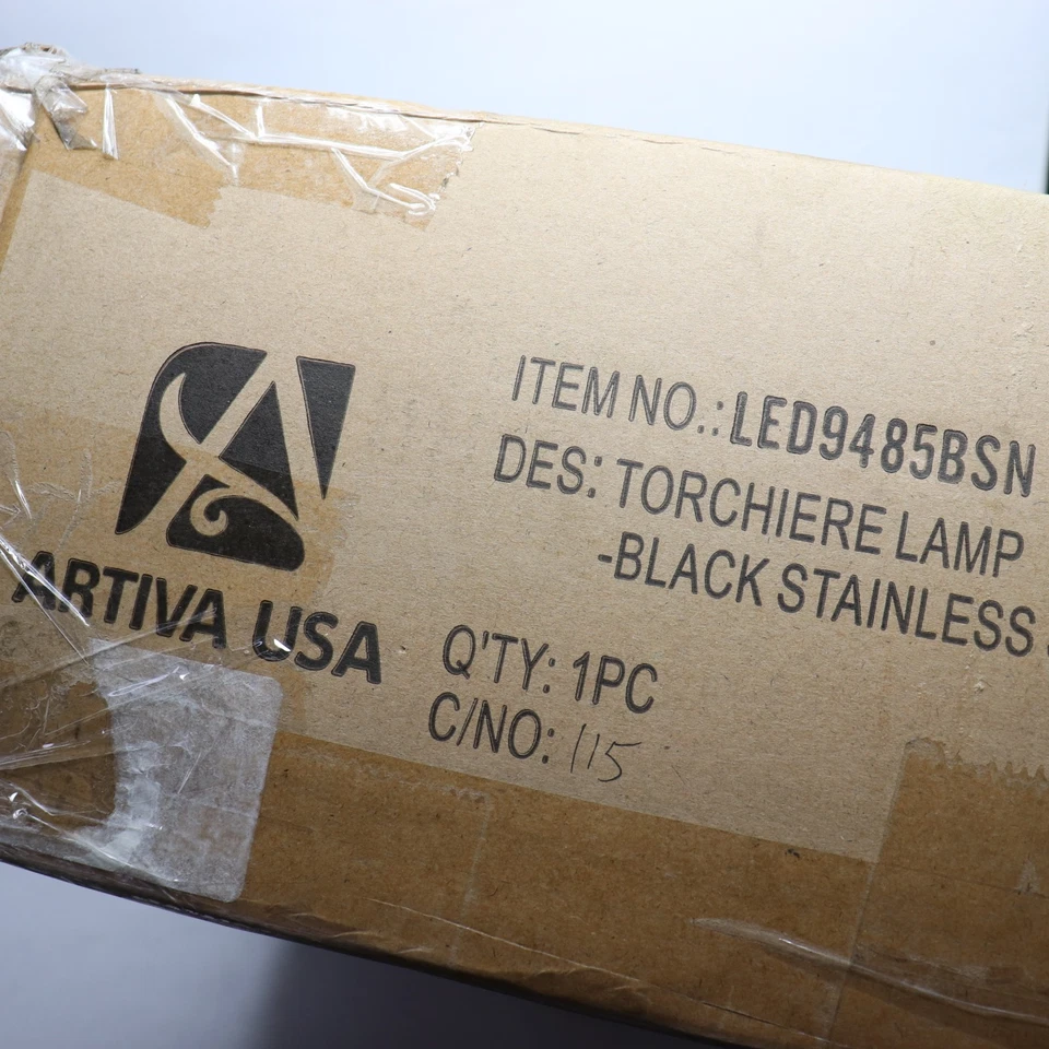 Lâmpada de assoalho Artiva USA Saturn LED tocha com dimmer de toque 71" LED9485BSN - Imagem 2 de 4