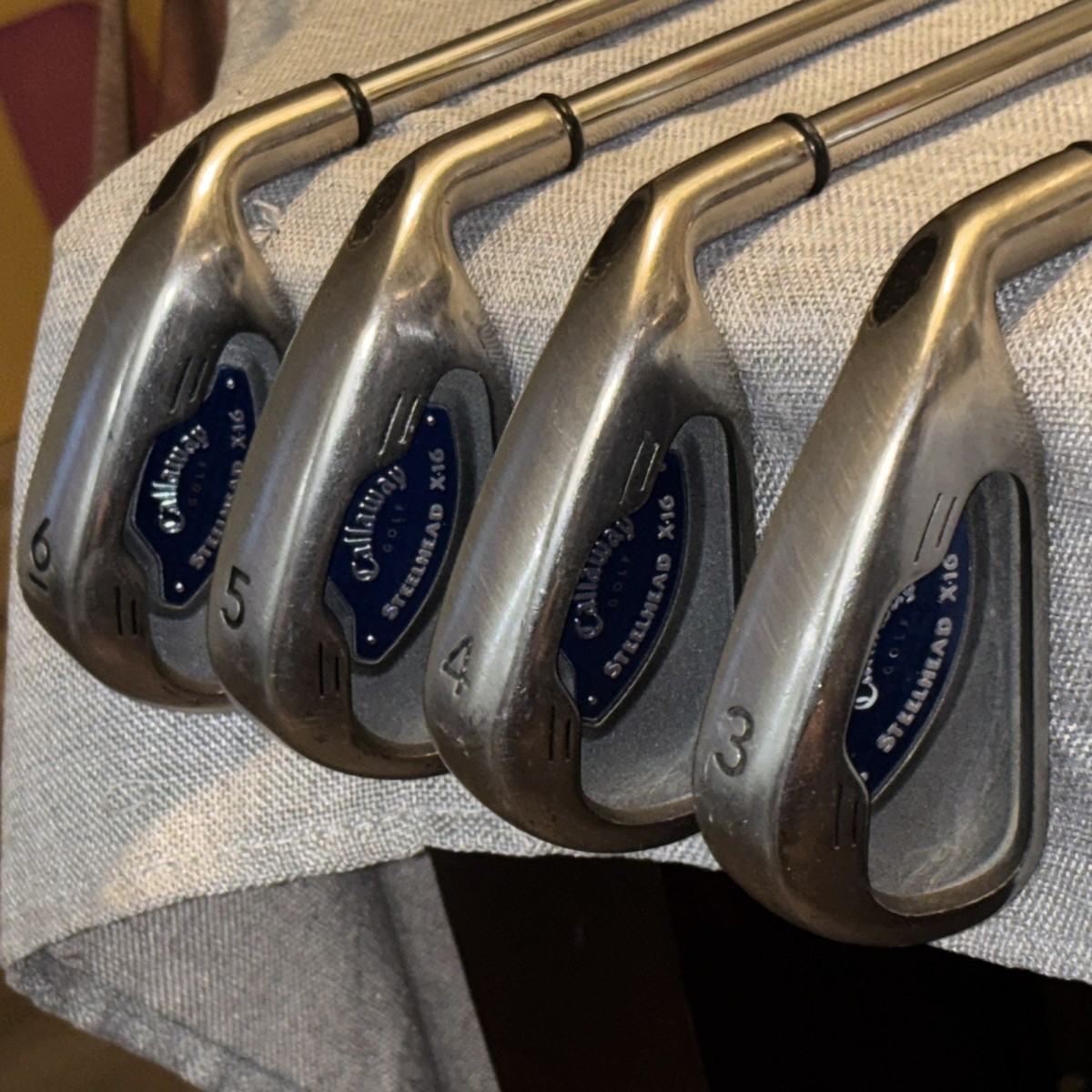 Callaway Steelhead X-16 USA Iron Set 3-6 SHARP! | eBay