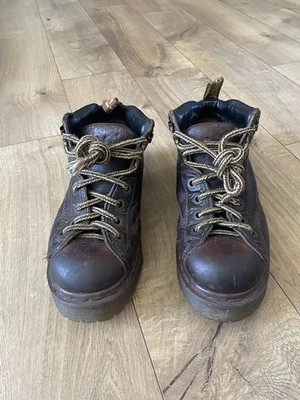 Vintage Doc Dr. Martens Boots Womens 6 UK 5 Brown Leather Chunky