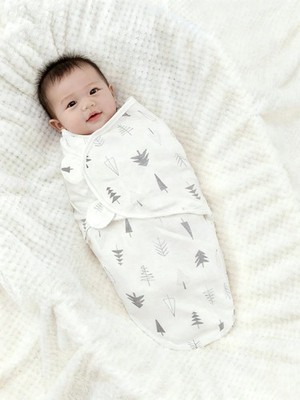 Neugeborene Swaddle Decke 0-3 Monate tragbar Säugling Empfangstuch-UK