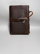 Handmade Rustic Leather Bound Journal Notebook Wrap Tie Closure Blank Pages