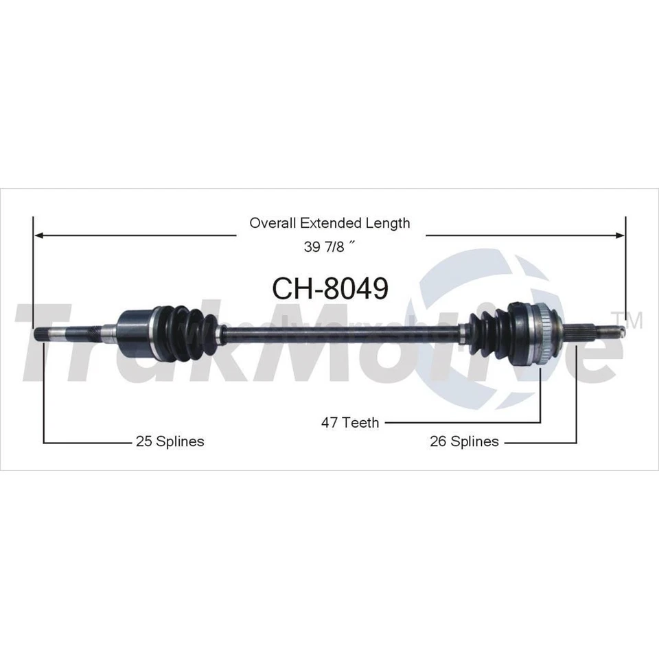 Eje delantero CV para Dodge Aries 2,5 L 1987-1989, para Dodge 600 2,2 L 1987 1988 Foto 3 de 3