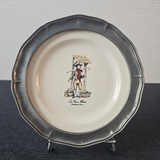 Assiette Étain Et Faïence Ancienne Les Vieux Métiers Saint Amand