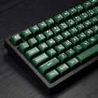 142 Keys PBT Doubleshot SA Keycaps Dark Green Translucent Keycaps Set Fit for 61