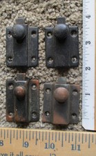 4 vintage cabinet spring latches, no catches