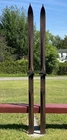 Beautiful Antique WOODEN SKIS 80" Long w/POINTS Snow