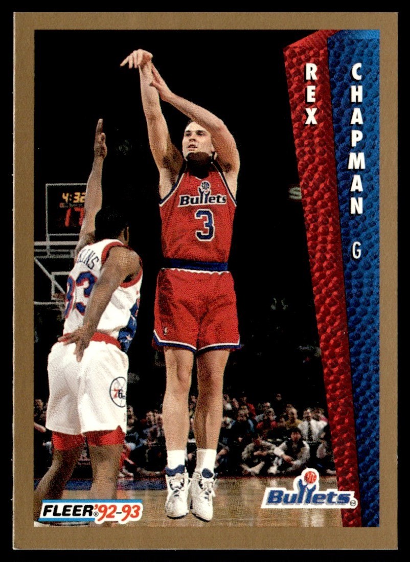 1992-93 Fleer Rex Chapman Washington Bullets #229