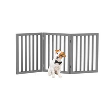 Freestanding 54-Inch Folding Pet Gate for Stairs  Doorways - Portable  Chic