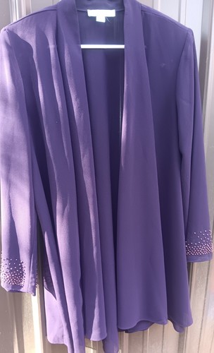 14P Cold Water Creek Kleid, Pflaume Formell Halb Formell Brautmutter... - Bild 2 von 13