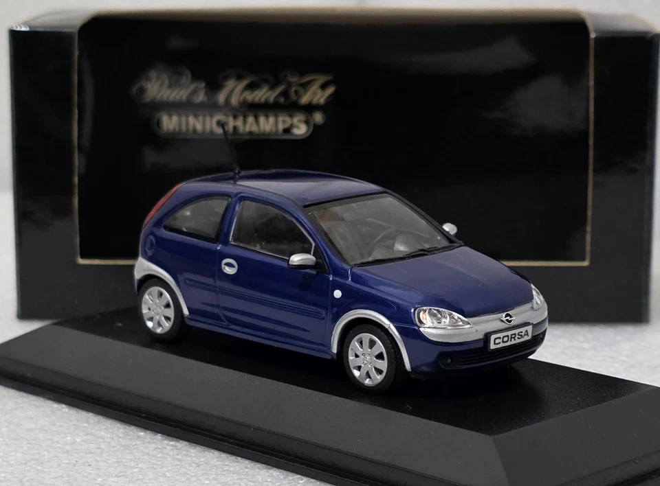 Opel Corsa C 2000 Blue 1:43 Minichamps 430040305 EXTREMELY RARE!! - Image 3 of 4