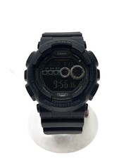 CASIO Black Rubber Quartz Watch Casual Style Excellent JAPAN