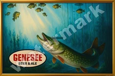 Genesee Beer & Ale Pike Metal Sign 3 Sizes to Choose From