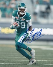 DURON CARTER SIGNED AUTOGRAPHED SASKATCHEWAN ROUGHRIDERS 8X10 PROOF #2
